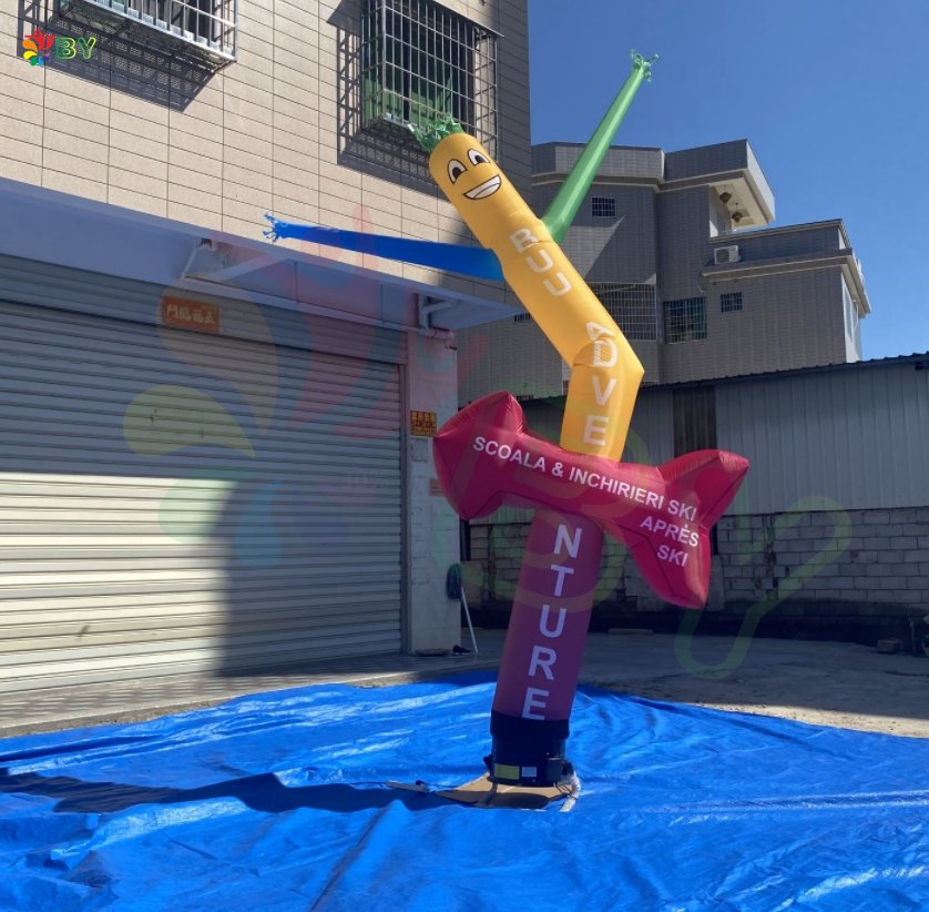 Boyan Custom Outdoor Colourful Advertising Sky Dancer Inflatable Air Tube Man Model