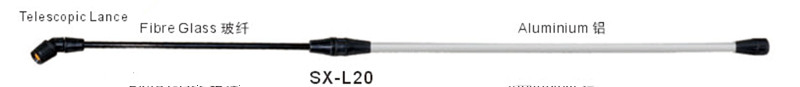 Fibre Glass Connect Aluminium Sprayer Telescopic Lance (SX-L23)