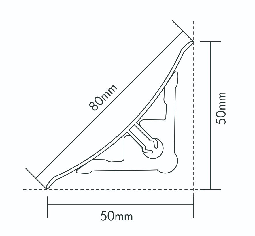 High Density PVC Crown Moulding Ceiling Cornice Skirting Board