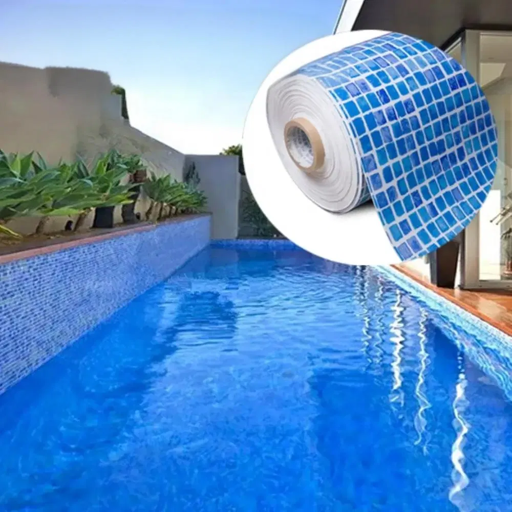 PVC Swimming Pool Liner Manufacturer Supply Swimming Pool Liner Accessories Custom Mosaic Vinyl Pool Liner with Anti-UV