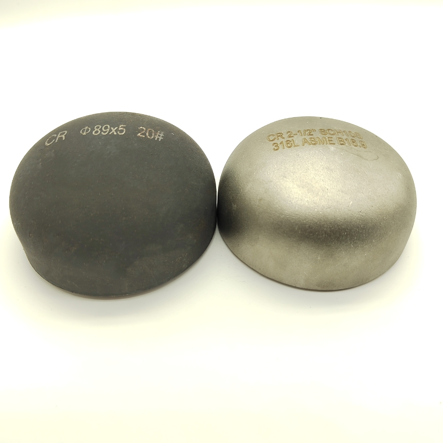 End Cap 6 Inch Pipe Carbon Steel Stainless Steel ASME B16.9 Fitting Cap Support Customized