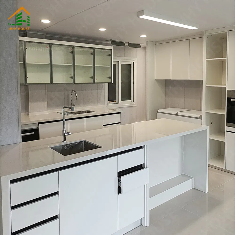 Flat Pack Luxury Office 2 Floors Mobile Homes Steel Tiny House Portable Modular Prefab Container Homes Prefabricated House