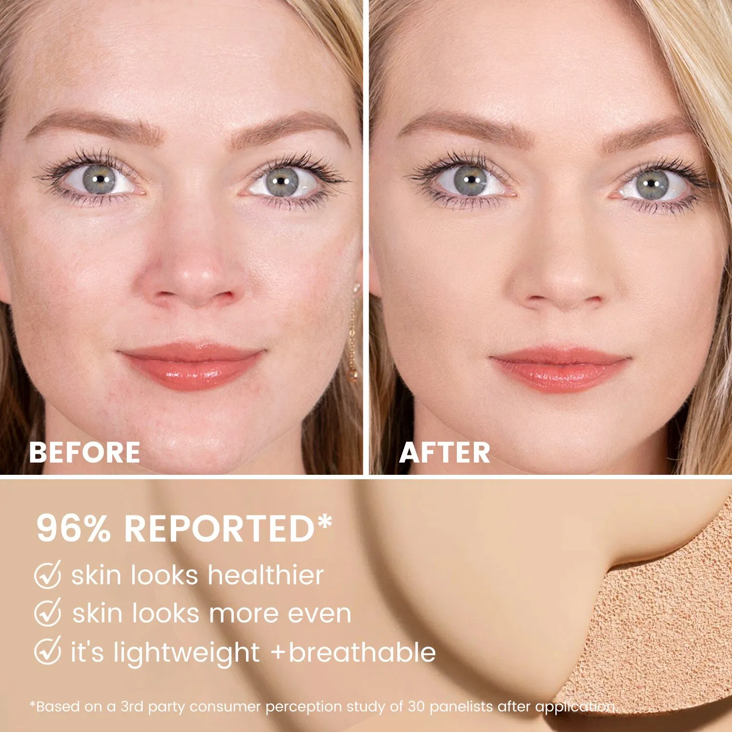 Custom Logo Face Cosmetics Makeup Bb Cushion Foundation Whitening Mineral Oil Control Air Cushion Foundation Cream