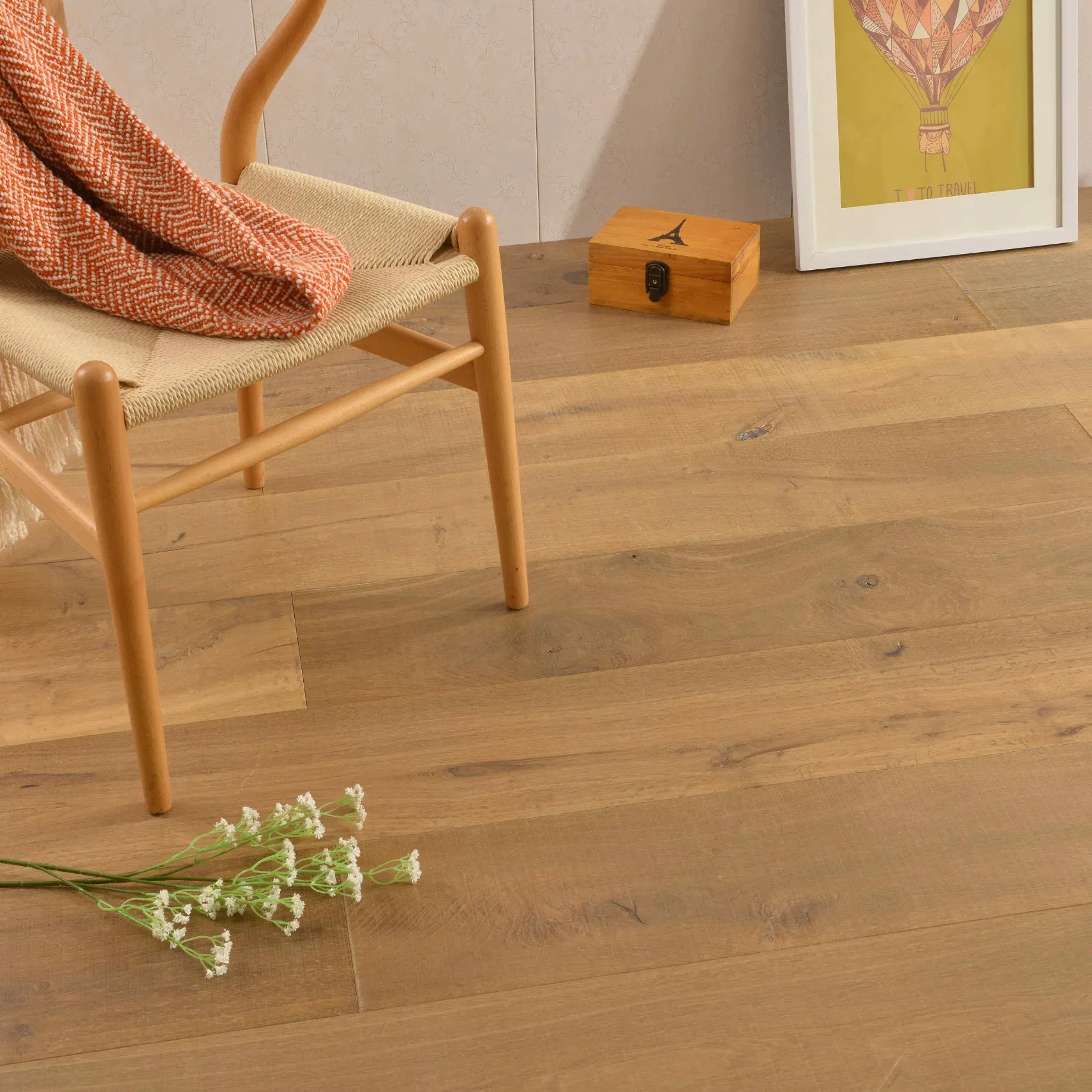 High-End European Oak Long Planks Engineered Parquet Wood Flooring