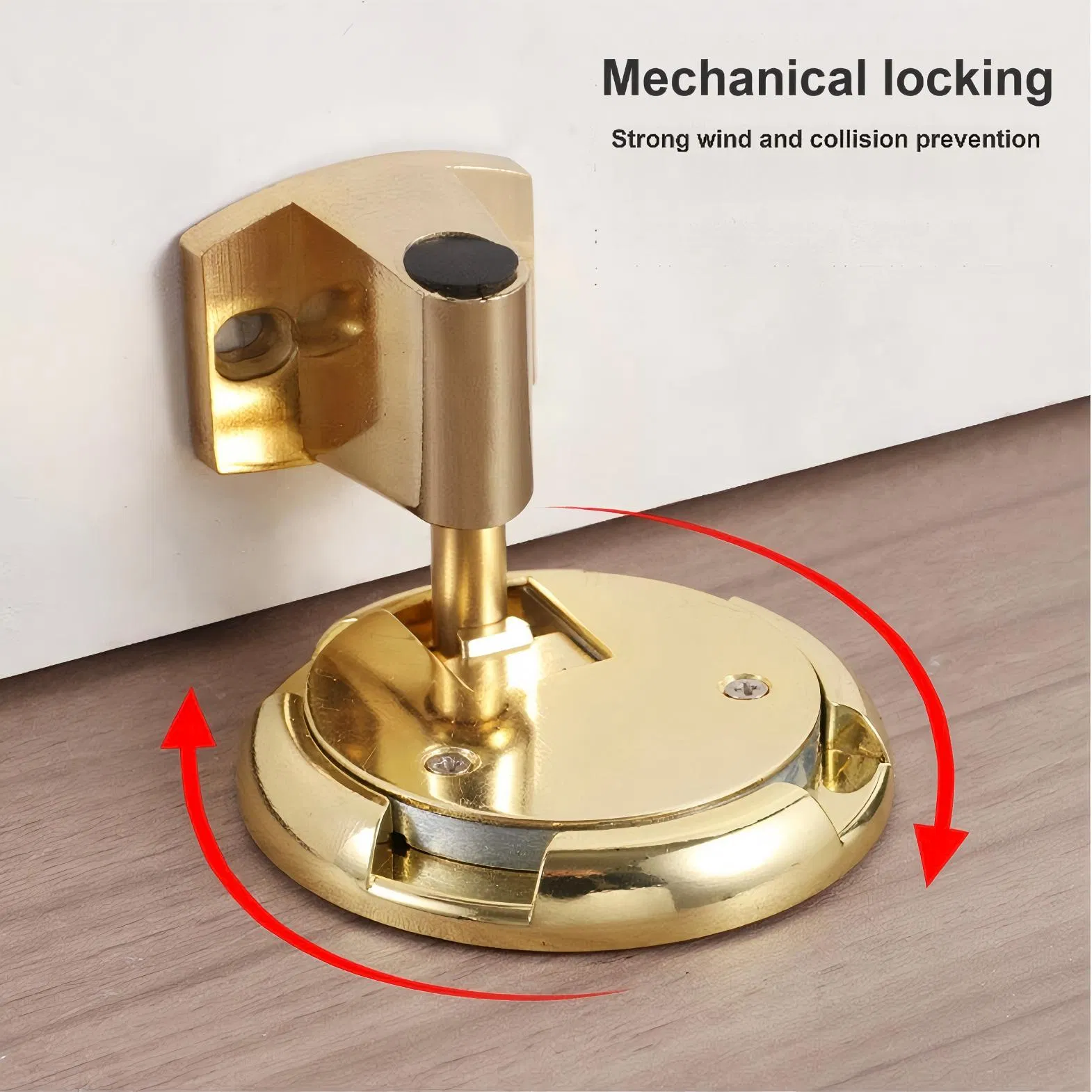 Premium Solid Brass Door Stop for Home and Office Use