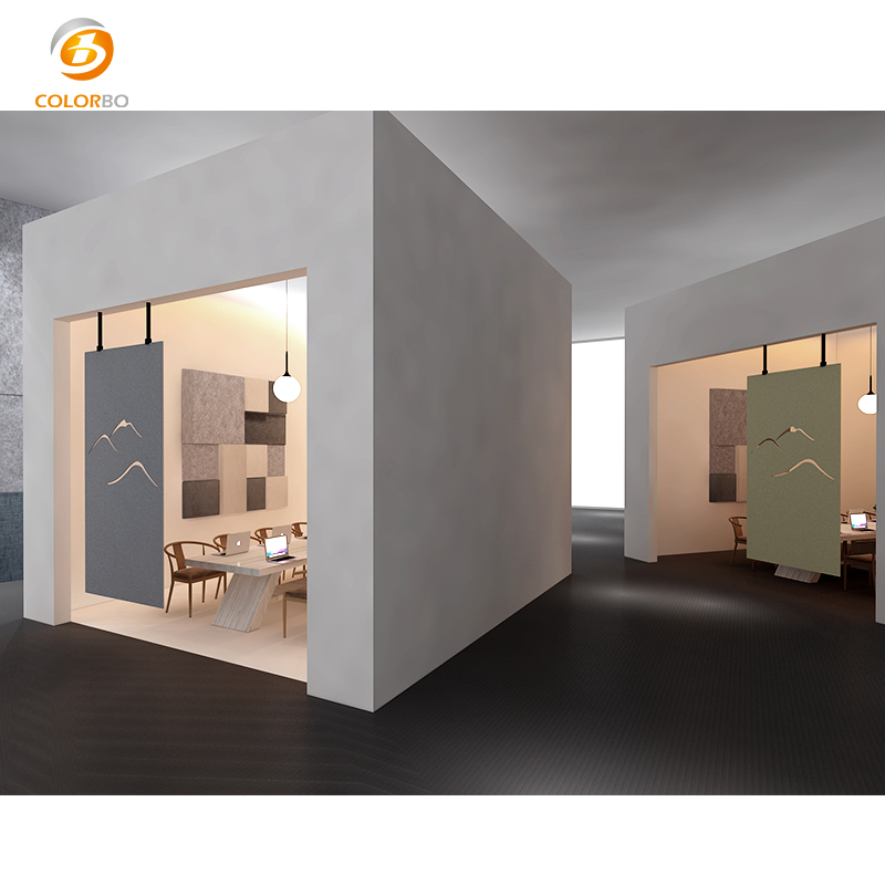 High Quality Polyester Acoustic Panels Eco Protection Padded Panel Partition Hanging Screen