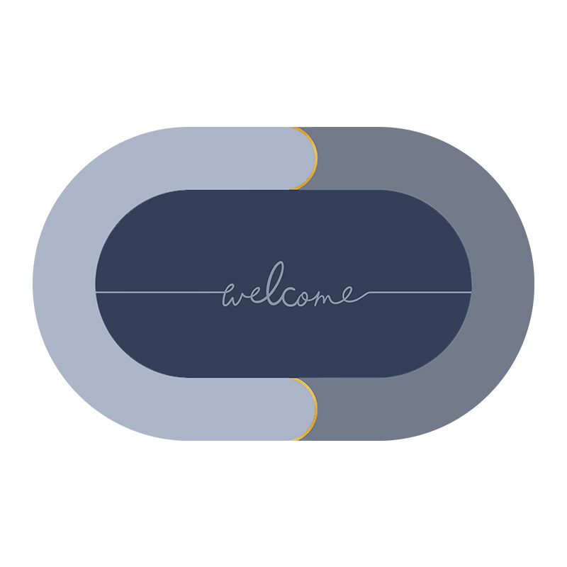 Solid Color Dry Diatomaceous Earth Bath Mat Non-Slip Super Absorbent Quick Dry Toilet Floor Mat Factory Direct Sale