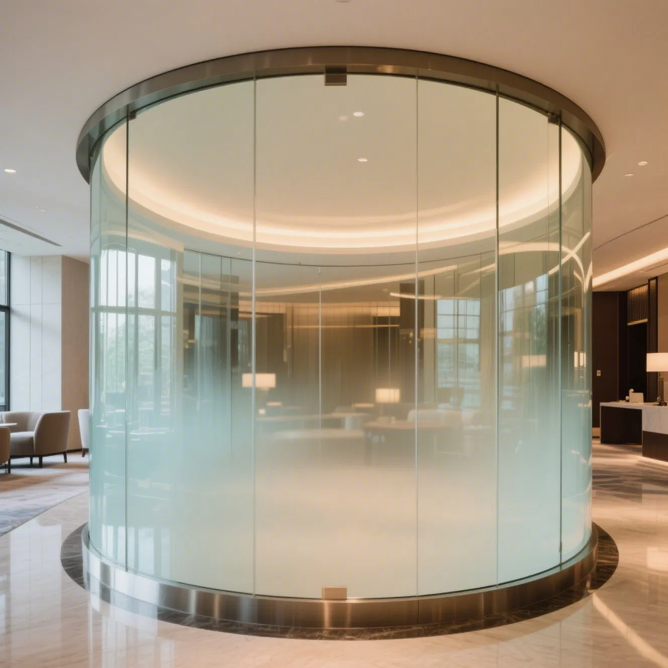 Durable Tempered Curved Glass - Ideal for Insulated Curtain Walls