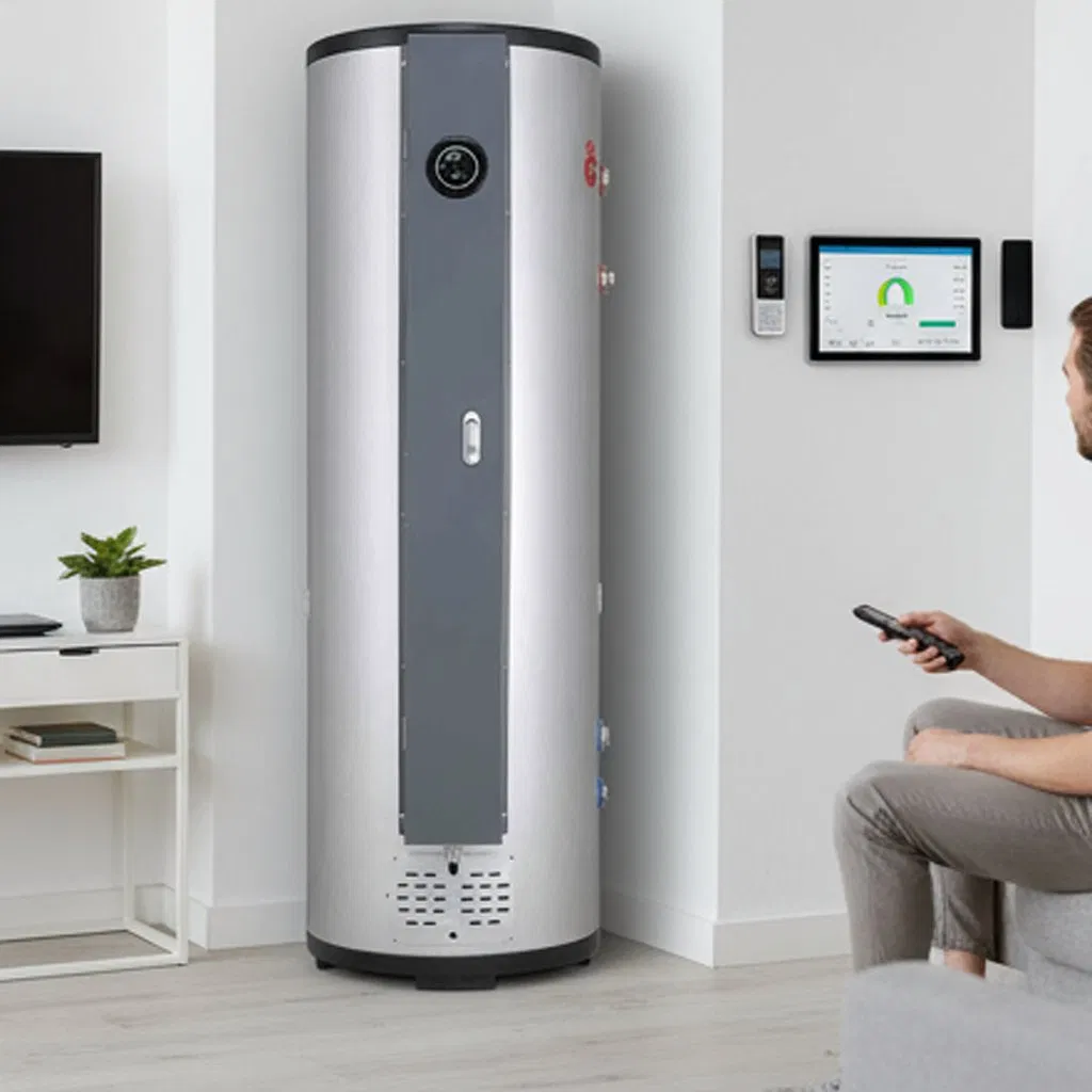 Газовая колонка 100л для дома с непрерывной подачей горячей воды