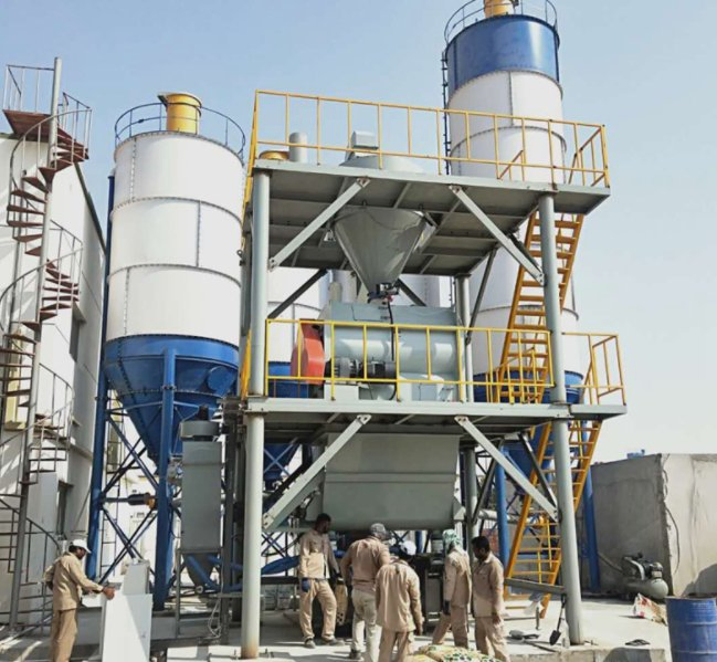 Indoor Dry Mortar Batching Plant From Manufacturer with 30tph
