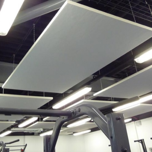Acoustic Mineral Fiber Suspended Ceiling Board for Decorative Material