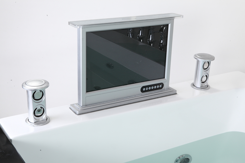 Luxury Indoor Apron Double Seat Acrylic Bathtub Sizes with TV