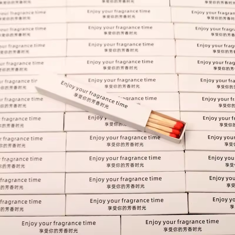 Customized Matches Boxes Professional Factory Low MOQ Customized Iridescent Paper Scented Long Matches