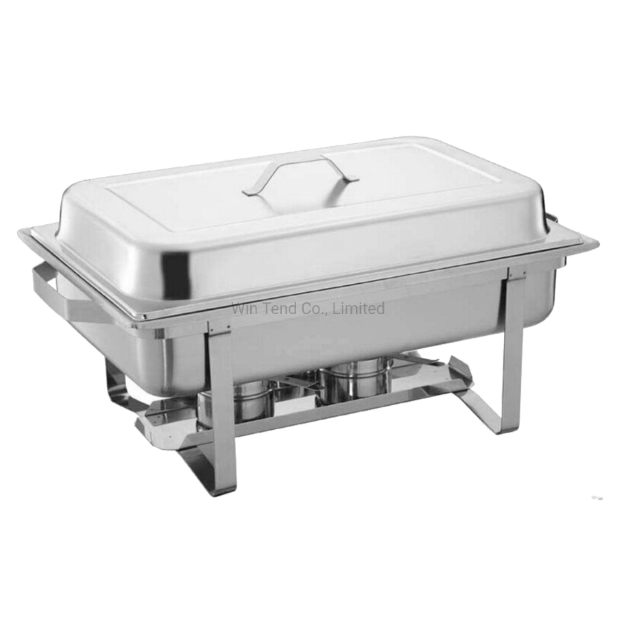 Hot Sale Electrolytic Stainless Steel Economic Buffet 433 Chafing Dish with Fuel Holder