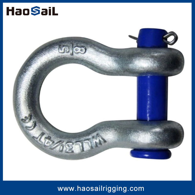 Electric Galvanized Rigging Hardware G213 Bow Type Shackle