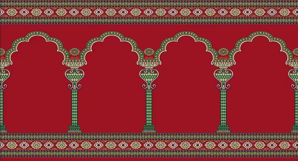 Carpet Factory Wholesale Wilton Polyester Machine Made Muslim Mosque Prayer Floor Rugs