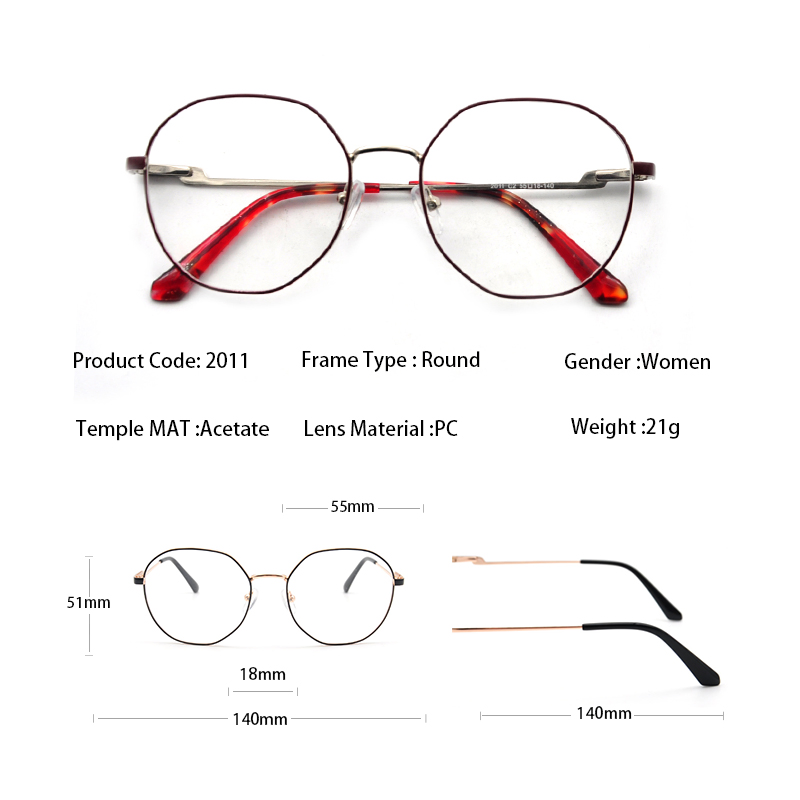 Cheaper Metal Eye Glasses for Men and Women