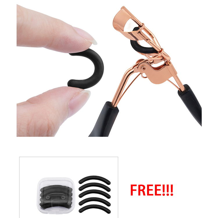 Private Label Mini Black Rose Gold Eyelash Curler Wholesale