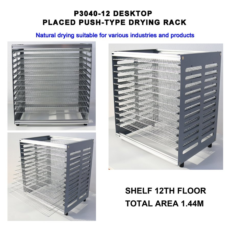 Screen Rack for Screen Printing Placed Push-Type Drying Rack