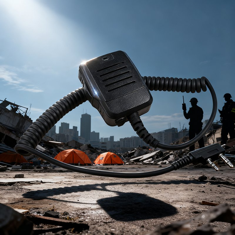 Portable Two-Way Radio Handheld Speaker Microphone Professional Microphone Speaker for Telephone Headsets