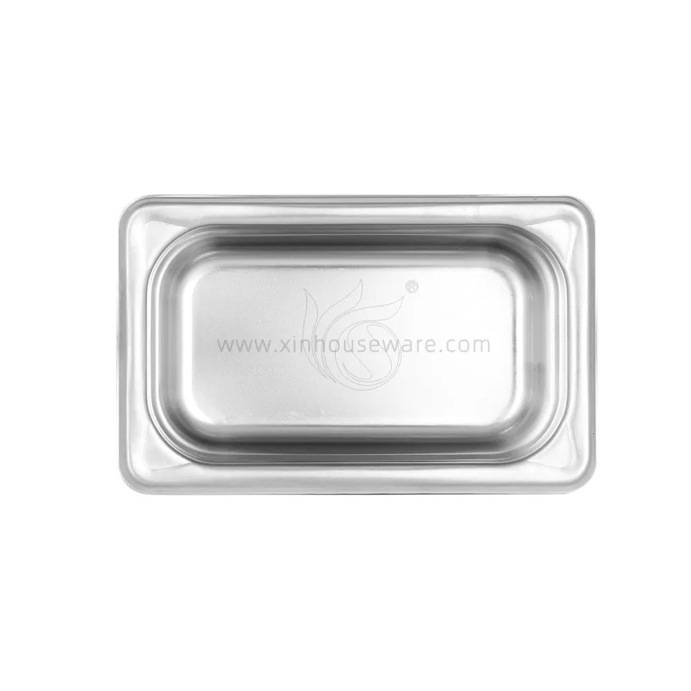 Hot Selling 1/4 Us Style Gastronorm Rectangle Food Pan Gn Container New Ice Cream Gn Pan