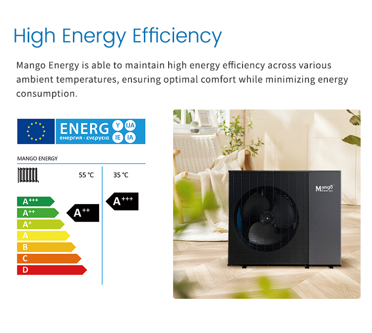 Air to Water Heat Pump Water Heater R290 High Temp. 75c Low Noise