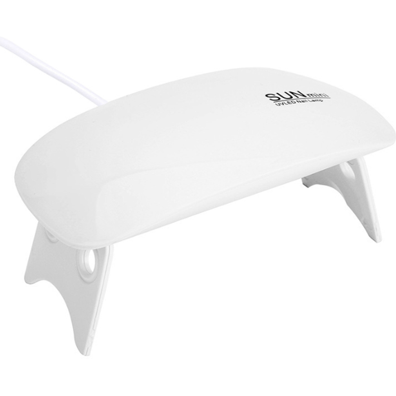 Mini 6W UV LED Nail Lamp Portable Gel Light Mouse Shape Pocket Size Nail Dryer with USB Cable