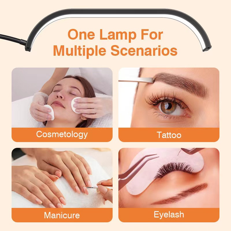 24 Inch LED Light Moon Lamp&LED Beauty Floor Lamp for Multiple Scenarious (Cosmetology/Tattoo/Manicure/Eyelash)