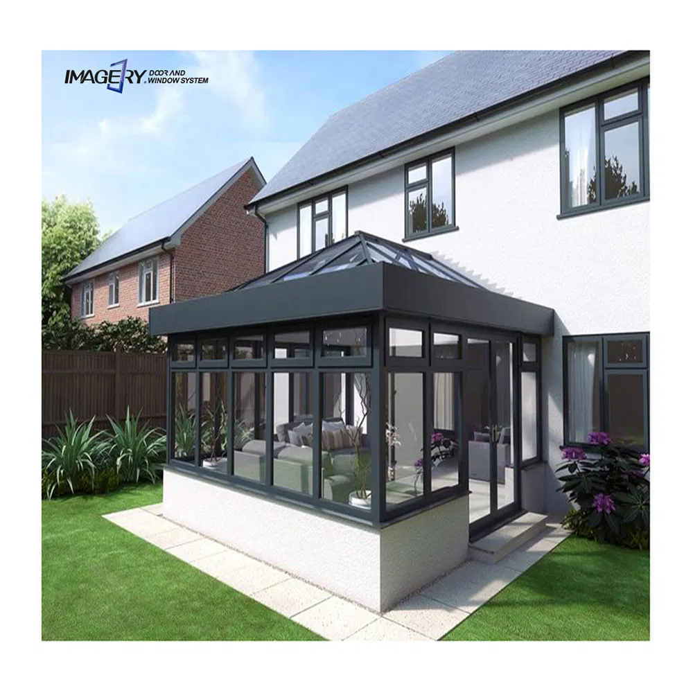 Commerical Outdoor Aluminum Glass Sunroom for Winter Garden House