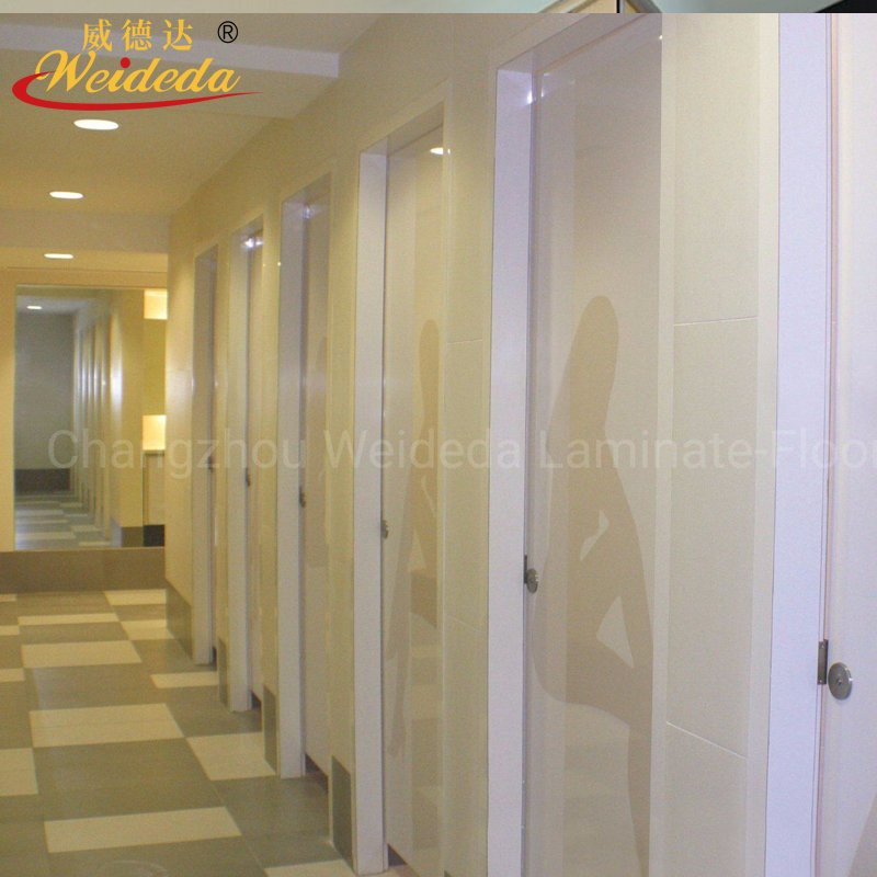Modern Restaurant Bathroom Stalls Phenolic Compact High Pressure HPL Laminated Fireproof Toilet Partition for Hospital Washroom