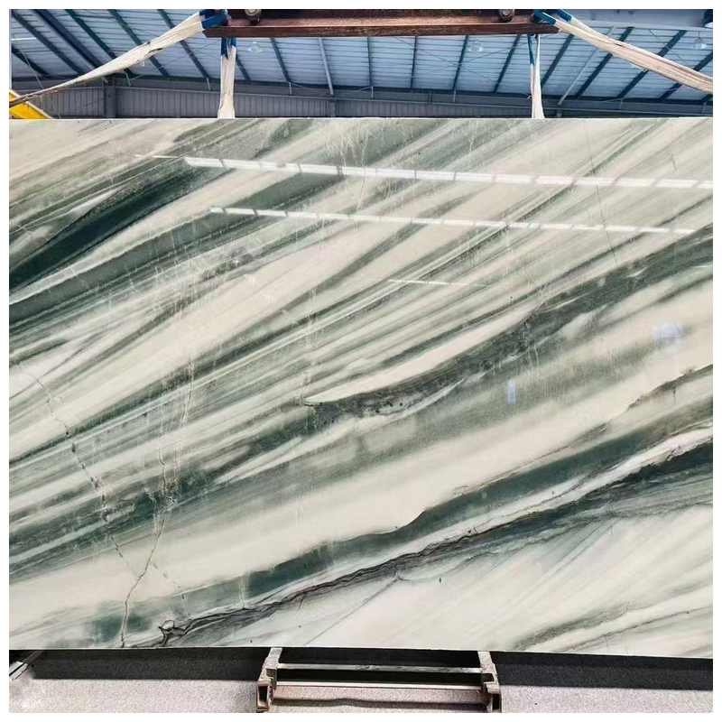 Brazilian Exotic Green Polaris Quartzite Slabs for Tiles and Countertops