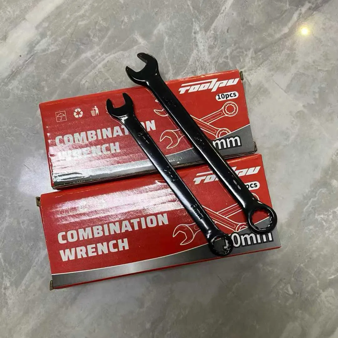 Black Oxide Combination Wrench Open End & Box End Wrench Set