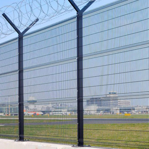 Factory Price Welded Metal PVC Coated Curvy Security Mesh Farm Fence