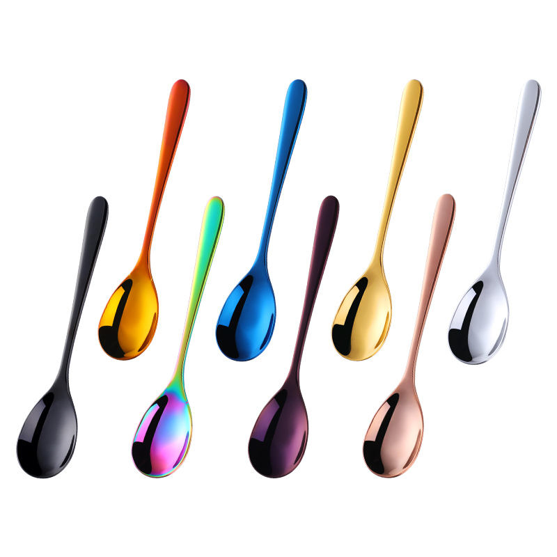 New Creative Gingerbread Man Style Christmas Funny Gift Stainless Steel Mirror Eco-Friendly Spoon Coffee Stirring Spoon Set