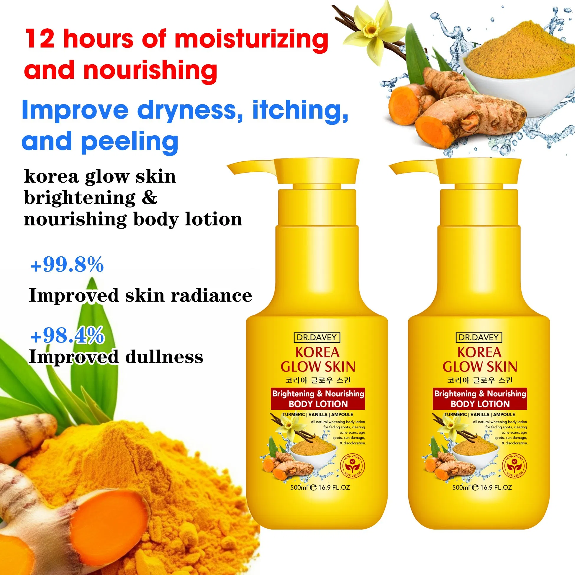 Dr. Davey Korea Glow Skin Brightening & Nourishing Body Lotion