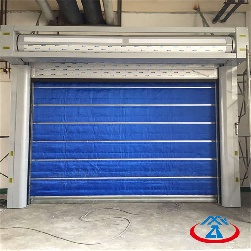 Fire Resistance Super Inorganic Fabric Folding Fireproof Rolling Shutter Door