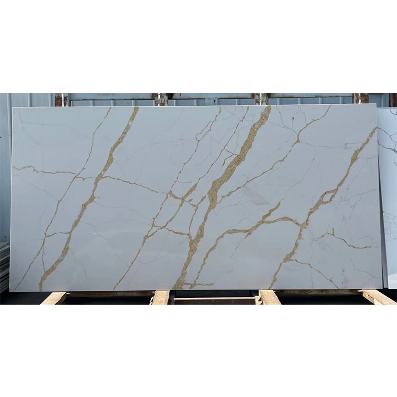 Calacatta White Range Engineered Stone Quartz Polished Big Slabs Price