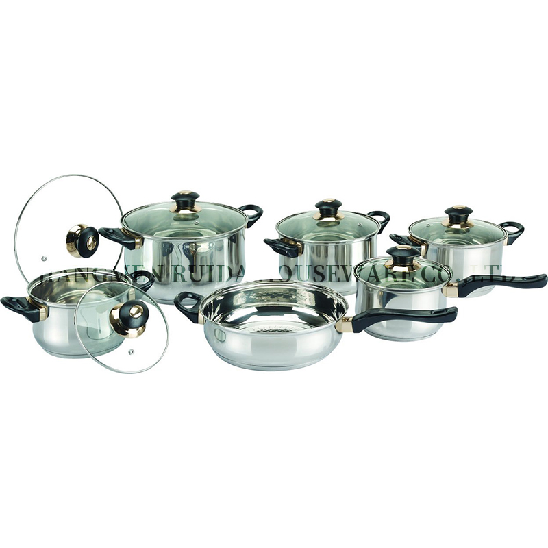 Best Quality Stainless Steel Kitchen Ware Pot Set Cookware Casserole with Bakelite Handle