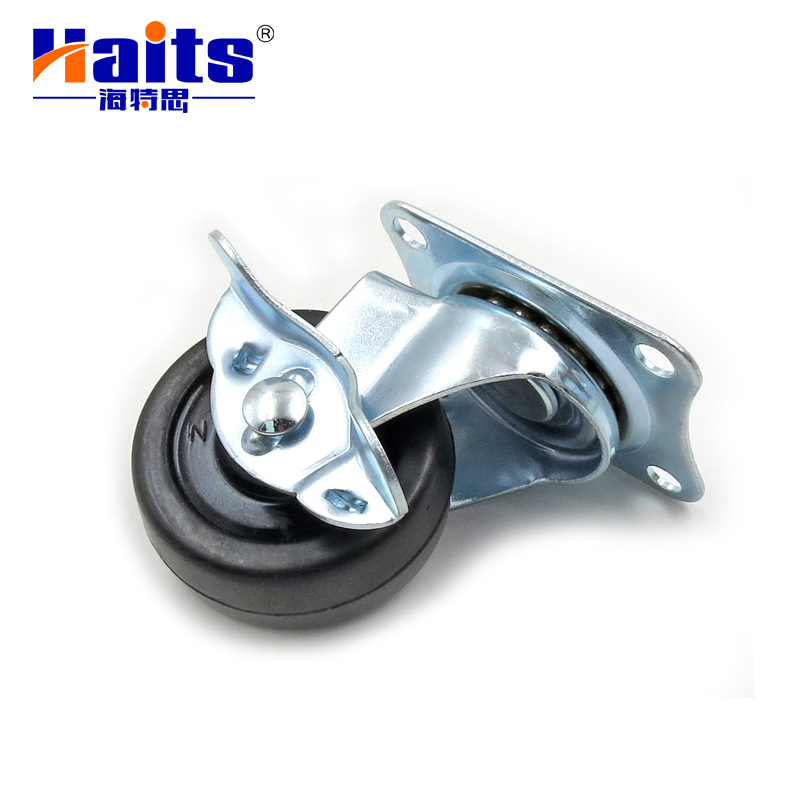 Furniture Hardware Product Plate Mount Casters with Brakes China Wholesale Manufacturer