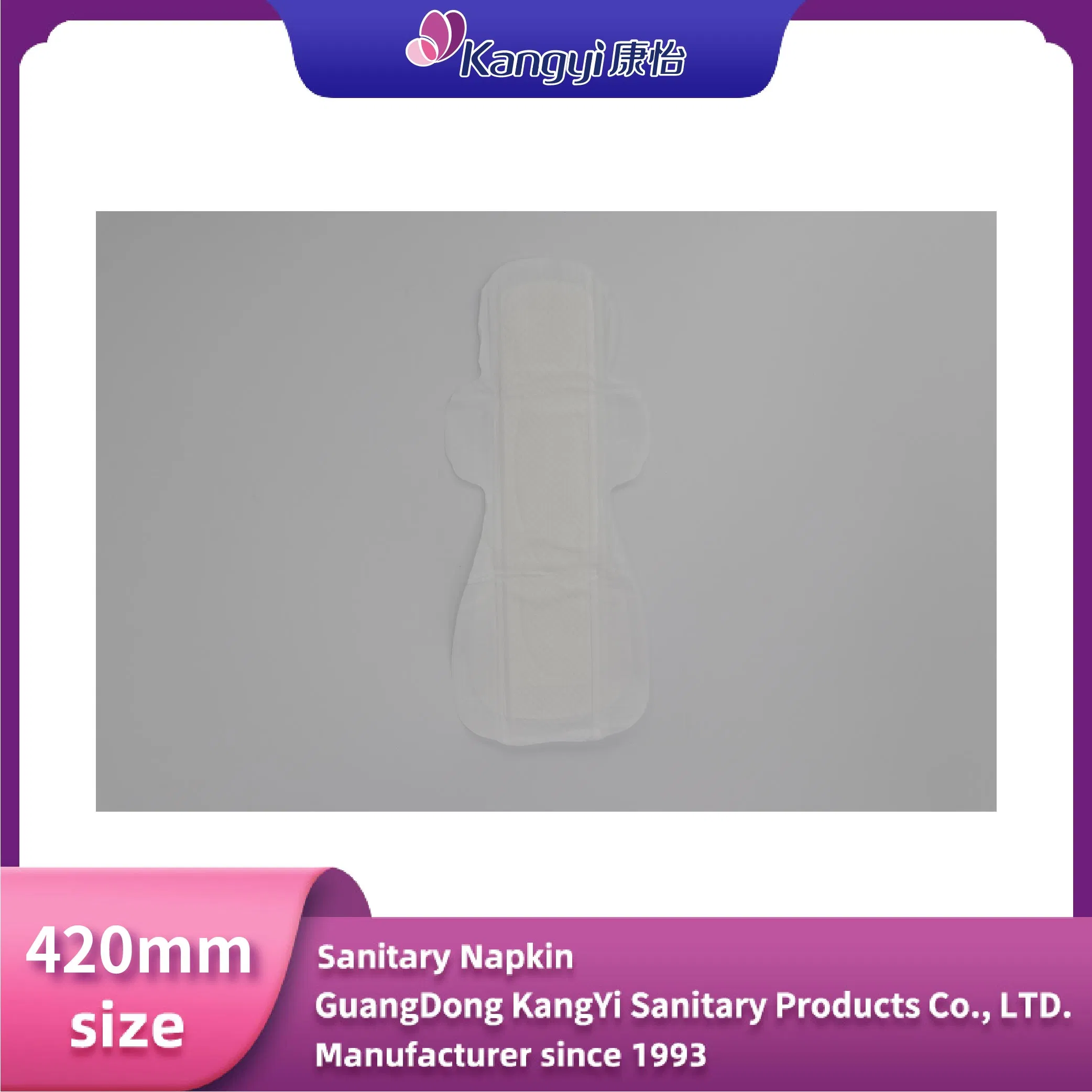 Ultra-Soft 420mm Night Sanitary Napkins for All-Day Comfort