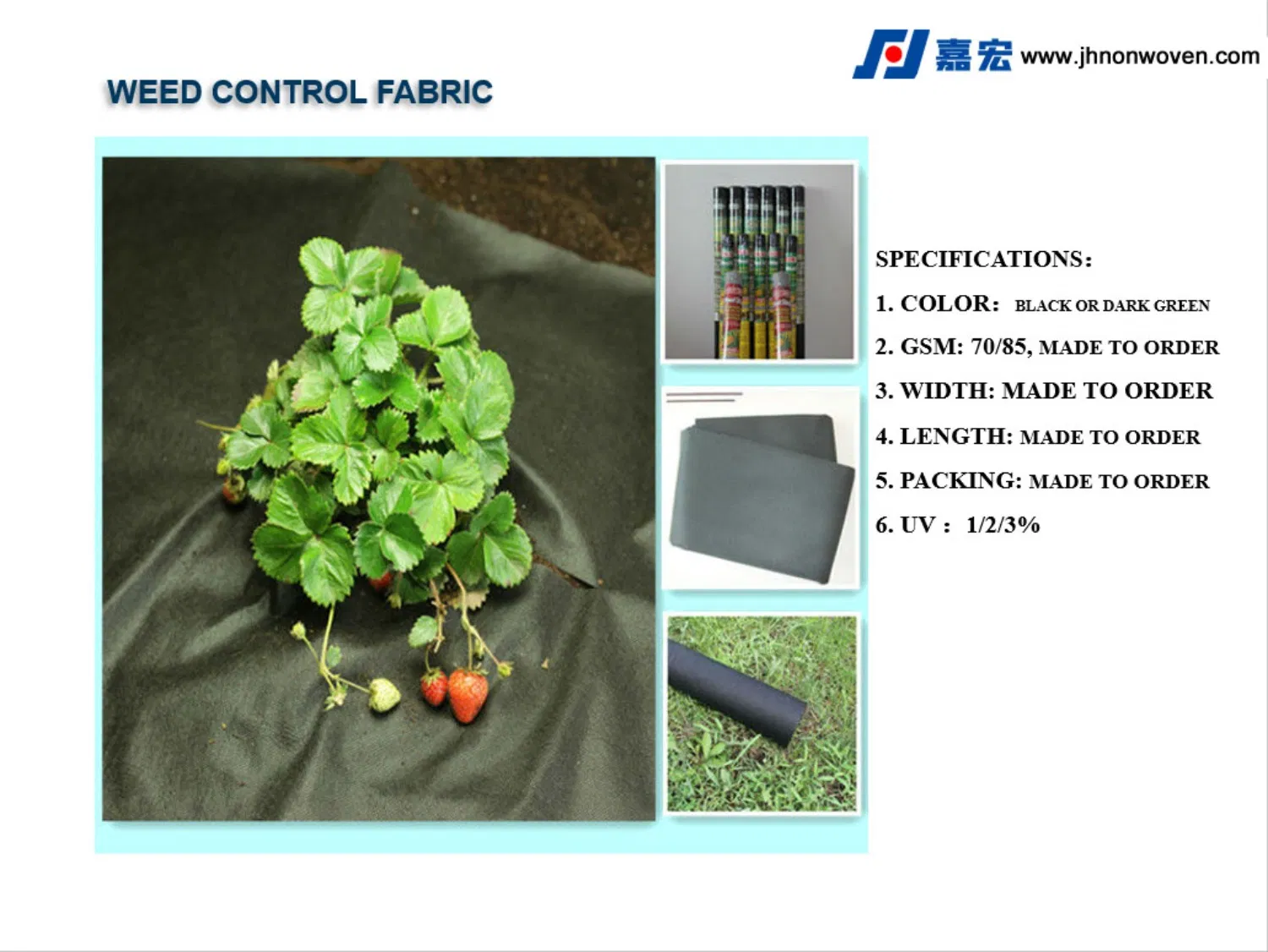 Easy-Install Eco-Friendly Long-Lasting Durable Weather-Resistant Weed Mat