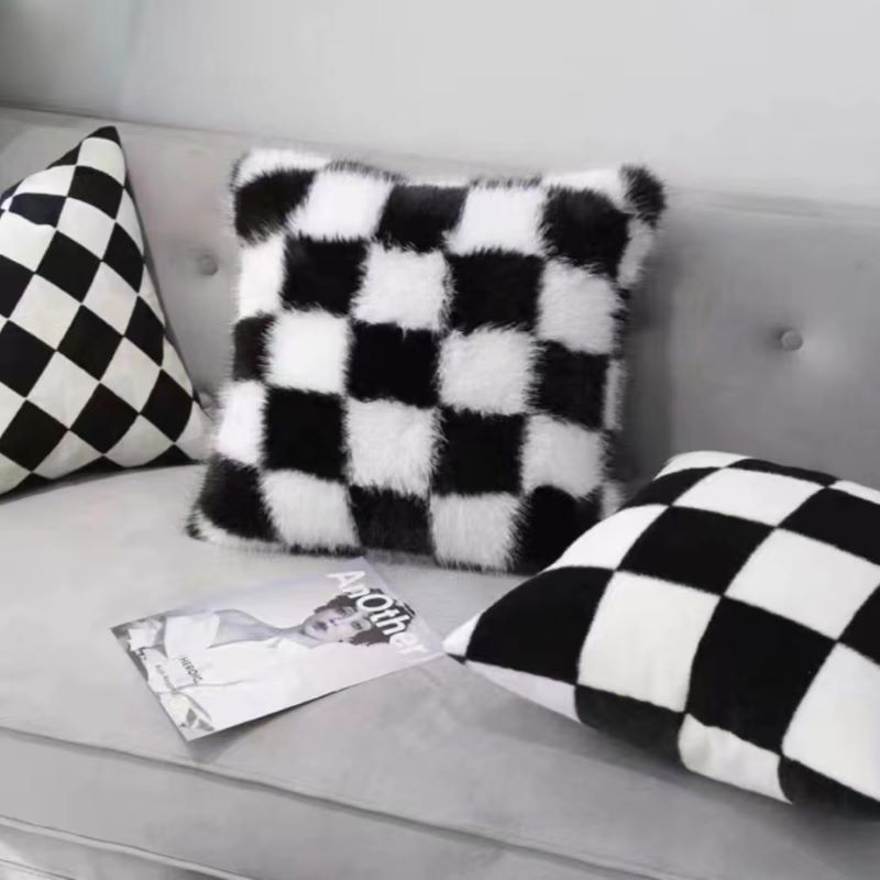 Polyester Jacquard Fake Fur Cushion of Cover Pillows Wholesale Chair Sofa Cover