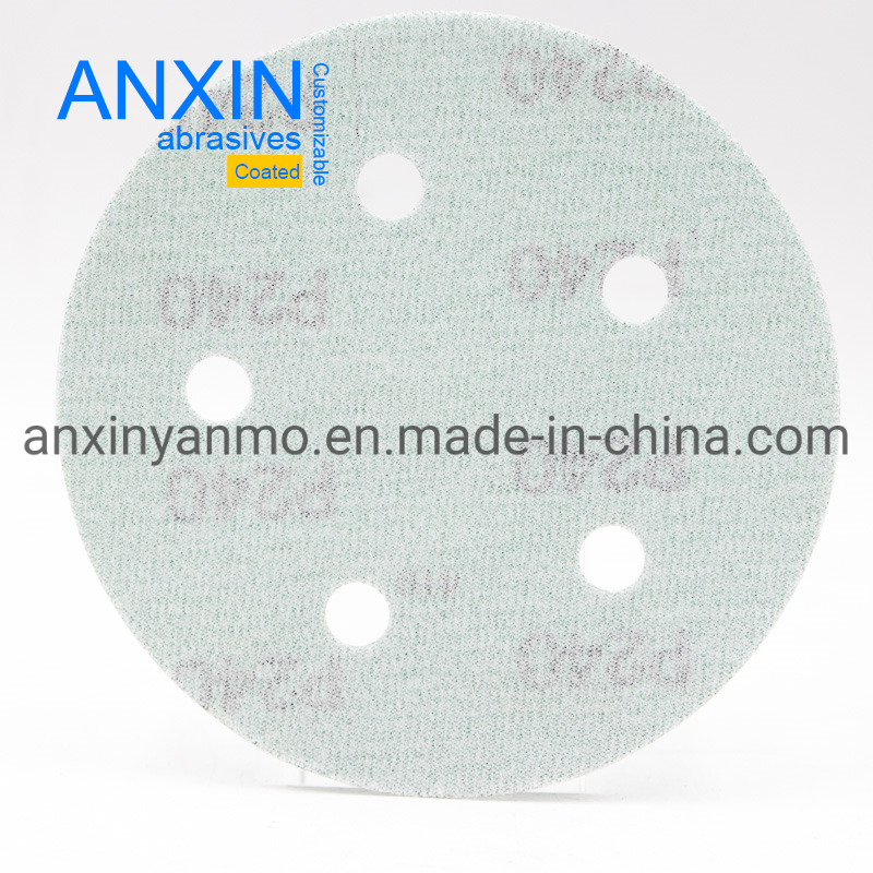Premium 125mm Green Hook and Loop Sanding Discs for Automotive