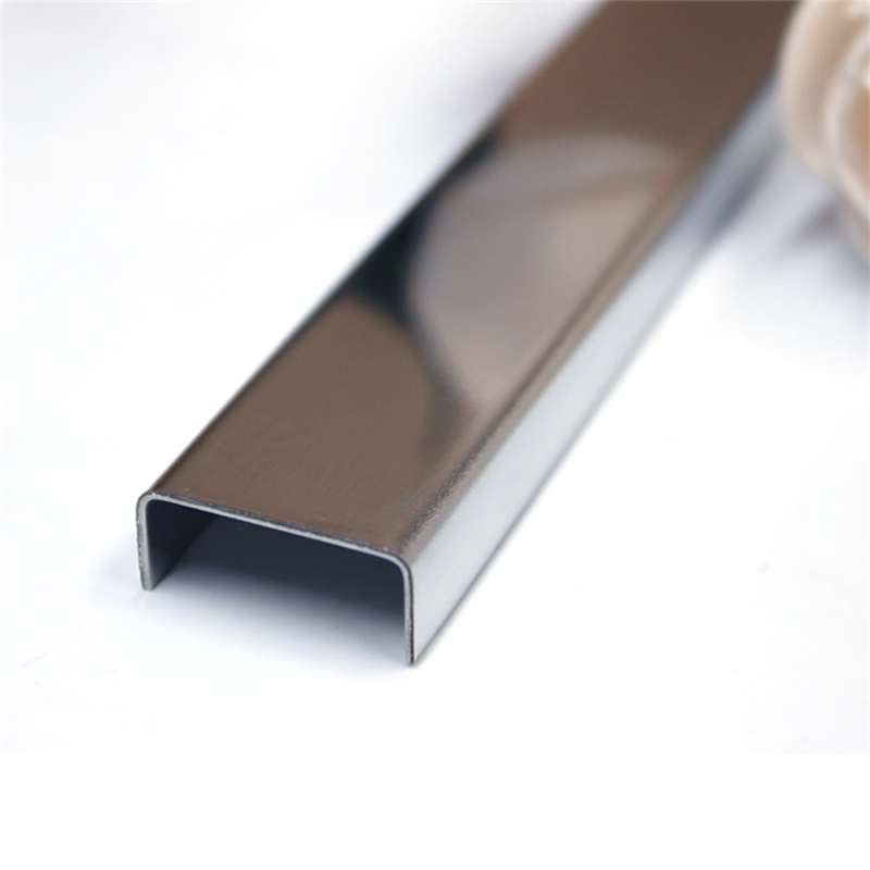 Brushed Finish Metal 304 Stainless Steel Ceramic Tile Edge Trim