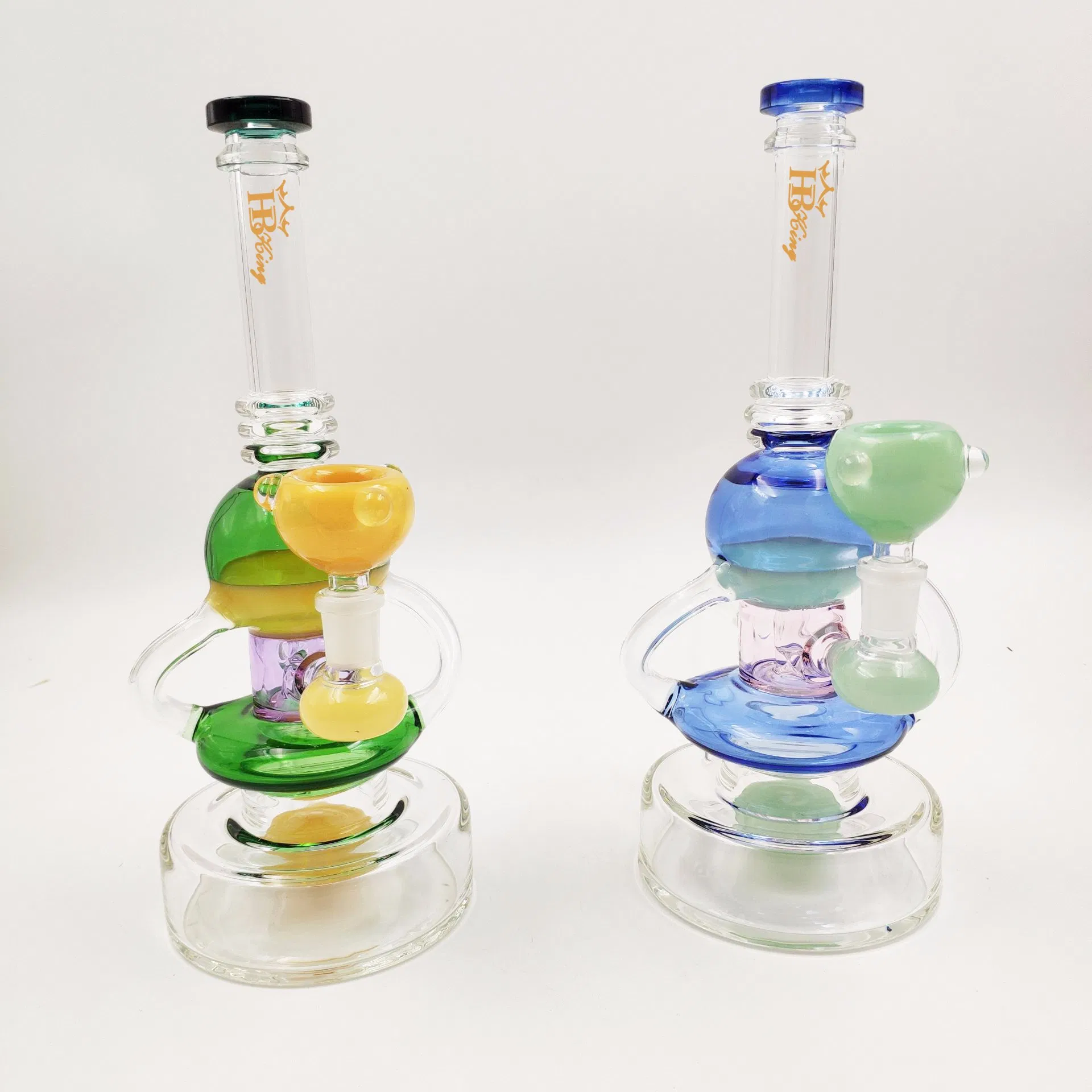 Hbking Baker Base Amber Glass Water Pipe Glass Smoking Pipe DAB Rig Bubbler Waterpipe Glass Bubbler Oil Bubbler Glass Water Pipe