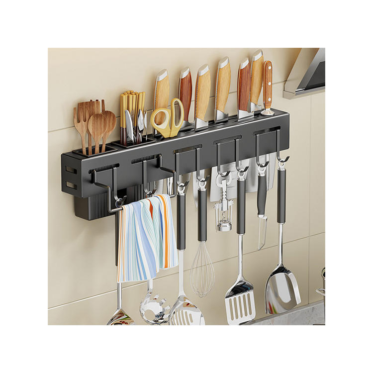 Wall Hanging Removable Multifunctional Stainless Steel Kitchen Organizer