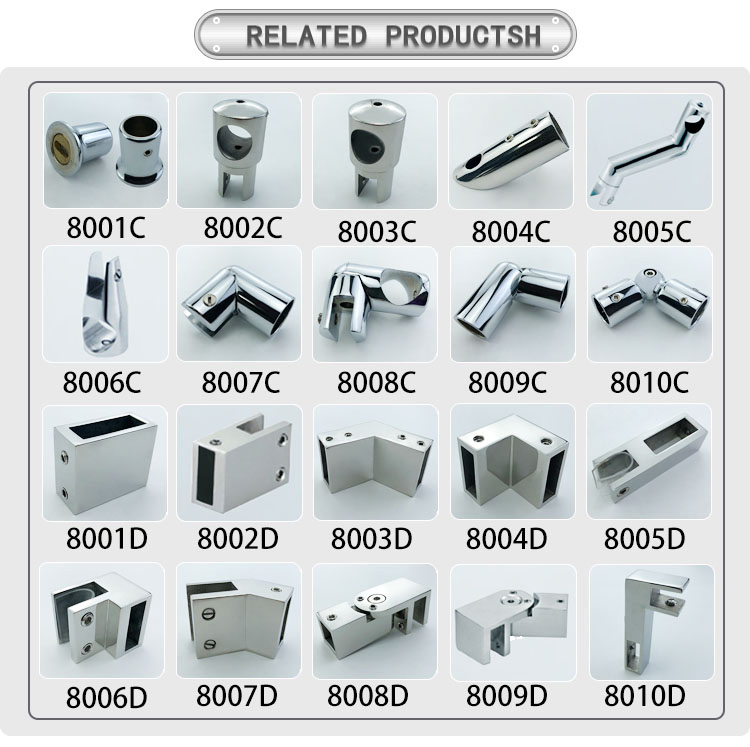 Stainless Steel 304 Architecturetempered Frameless Glass Sliding Shower Room Fixed Accessories