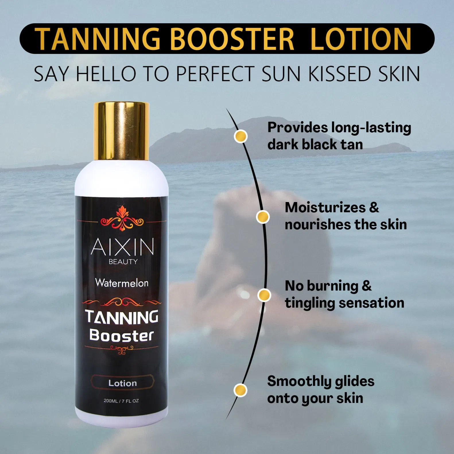 Beauty Skin Care Watermelon Tanning Booster Superior Natural Tanning Lotion