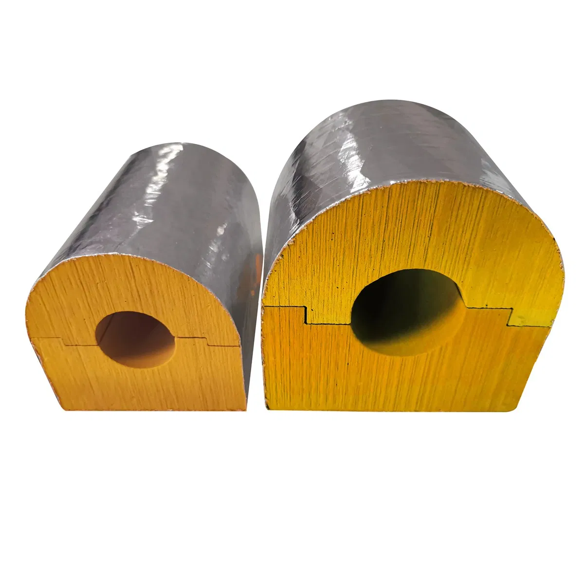 80-150 °C Refractoriness Phenolic Foam Pipe Tube Protected with Aluminum Foil