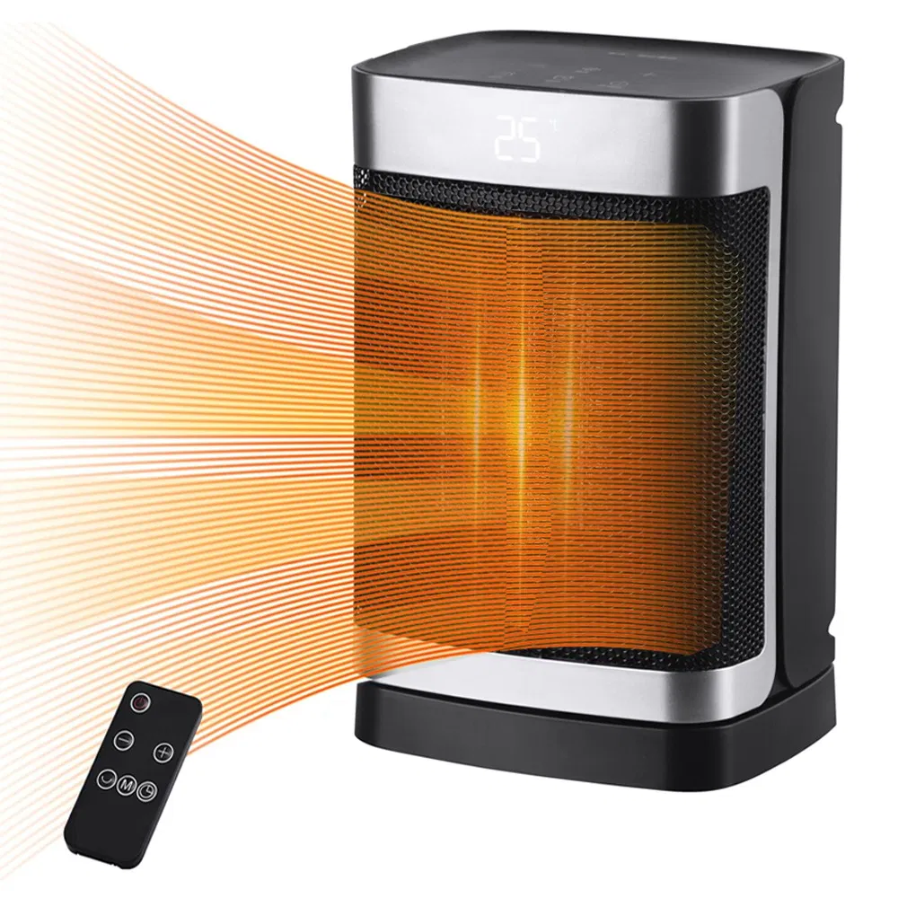 Cross Border Popular Remote Control Intelligent Digital Touch Screen PTC Ceramic Tower Heater, Electric Hot Air Heater